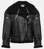 Leather and shearling jacket