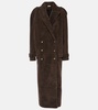 Rutul oversized faux fur-trimmed coat