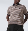 Paisley cotton piquet polo shirt