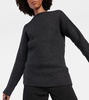 Twisted rib-knit wool sweater 