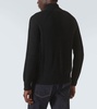 Wool and cashmere-blend zip-up sweater