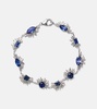 18kt white gold bracelet with sapphires and diamonds