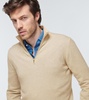 Mezzocollo Roadster cashmere half-zip sweater