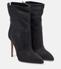 105 leather ankle boots