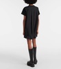 Layered cotton T-shirt dress