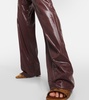 High-rise wide-leg pants