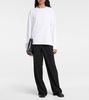 Ciles long-sleeved cotton top