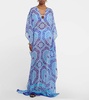 Roxanne printed chiffon kaftan