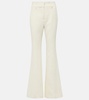 Rhein high-rise wool flared pants