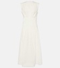 Wes pleated cotton poplin maxi dress