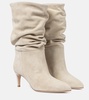 Slouchy suede boots