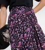 Gibsi floral cotton midi skirt