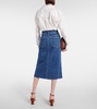 Victoria denim midi skirt