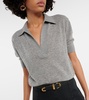 Shrunken Jo cashmere-blend polo sweater