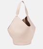 Lotus Medium leather tote bag