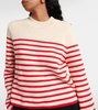 Oz striped cotton and cashmere sweater