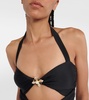 Embellished halterneck swimsuit