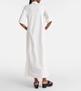 Cotton poplin maxi dress