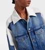 Paneled denim jacket