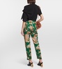 Printed slim pants