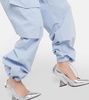 Low-rise wide-leg cargo pants