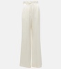 Mabon high-rise silk wide-leg pants