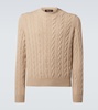 Cable-knit cashmere sweater