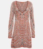 Leone jacquard minidress