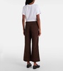 Vera cropped corduroy wide-leg pants