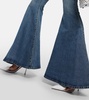 High-rise flared jeans