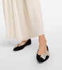 Théa embellished suede ballet flats