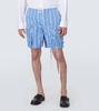 Le short Trivela striped cotton shorts