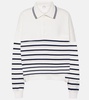 Wonder striped cotton polo sweater