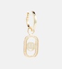 Open Icon 14kt gold drop earrings with diamonds