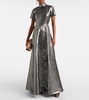 Malinda jacquard gown