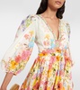 Sunlight Symphony cotton and silk minidress