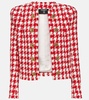 Houndstooth tweed jacket