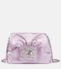 RV Bouquet embellished satin shoulder bag