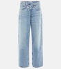 Criss Cross high-rise straight jeans