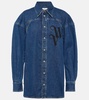 Logo denim shirt