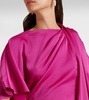 Reda gathered satin gown