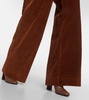 Cotton corduroy wide pants