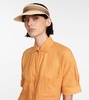 The Suitcase Stripe straw visor