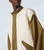 Aran wool-trimmed cotton jacket