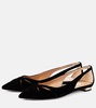 Moves cutout velvet ballet flats