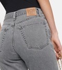 High-rise straight jeans