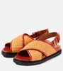 Fussbet raffia-effect sandals