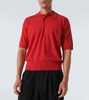 Tiago cotton and cashmere polo shirt