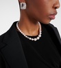 Swarovski®-embellished faux pearl necklace