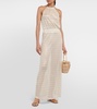 Maisie halterneck maxi dress